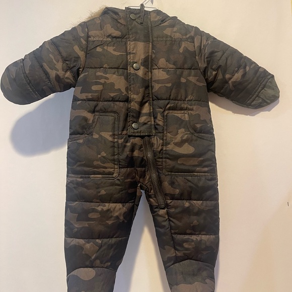 Rothschild Baby Boy Camo-Print SNOWSUIT With Hood - Picture 3 of 4